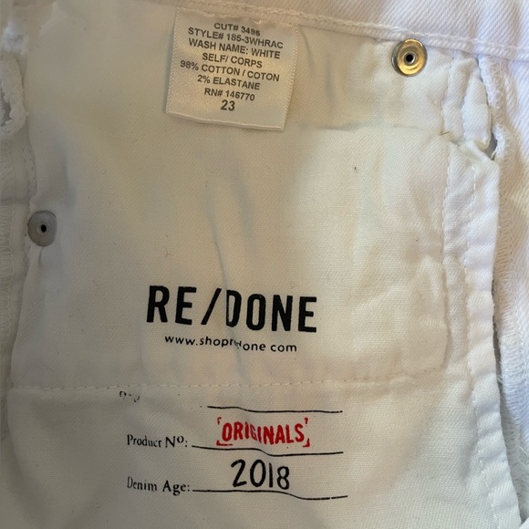 Re/done originals high rise ankle crop jeans - Picture 9 of 9